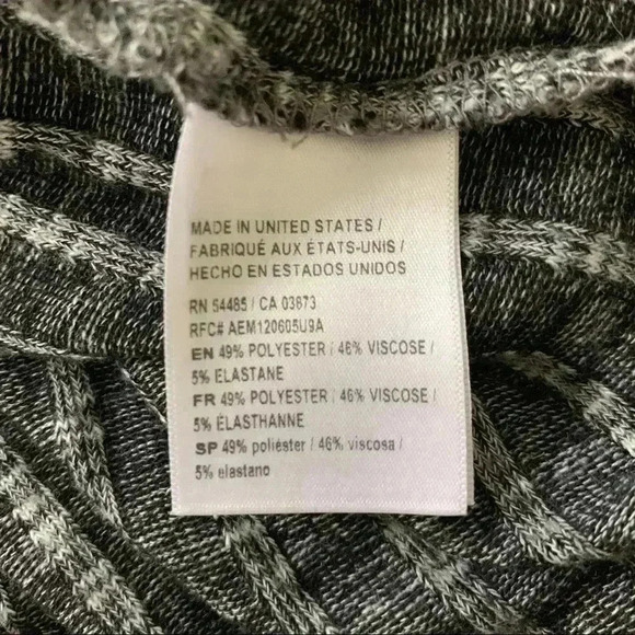 AE heather grey ribbed hi-lo turtleneck sw… - Picture 6 of 6